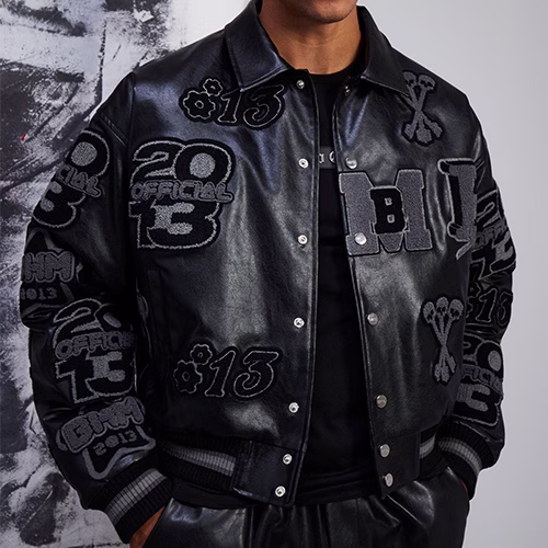 leather letterman jacket